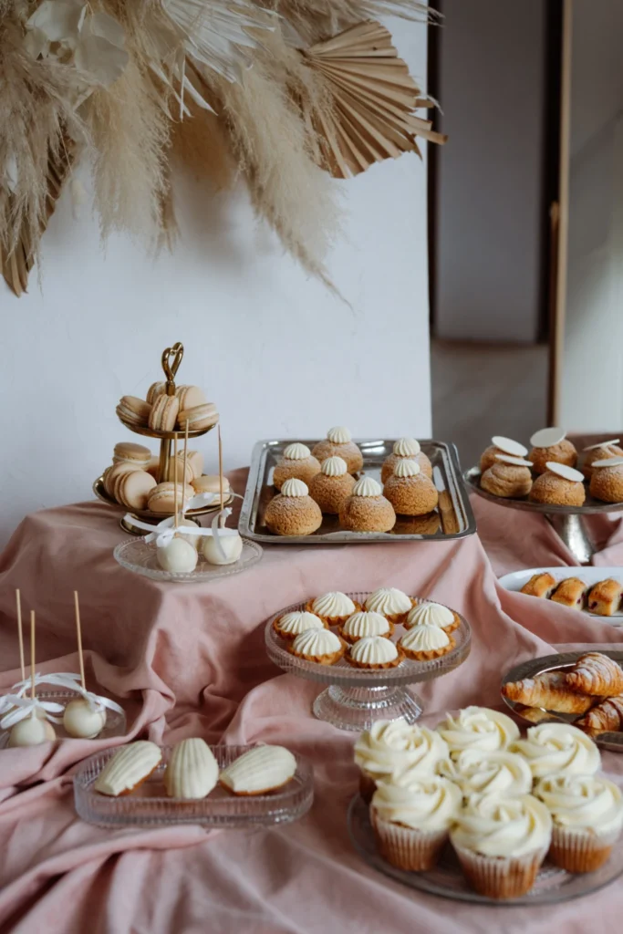 Ptysie, tartaletki, brioszki, cakepopsy - słodki stół catering Chabazie Studio